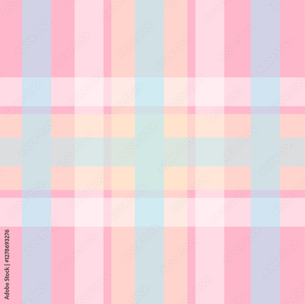 Pastel plaid pattern. Seamless checkered design in soft pink, blue, yellow, and white hues. Perfect for backgrounds, textiles, and creative projects. Pastel plaid pattern. Seamless checkered design in soft pink, blue, yellow, and white hues. Perfect for backgrounds, textiles, and creative projects.