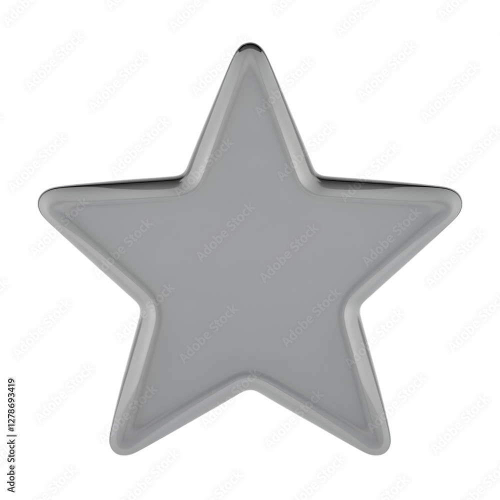 Elegant Silver Star Design on Black Background for Modern Use Elegant Silver Star Design on Black Background for Modern Use