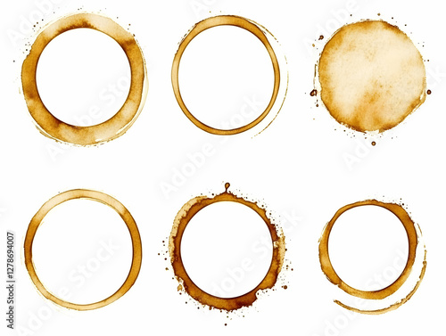 Coffee Ring Stains Illustra...