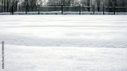 Snowy Winter Landscape Illu...