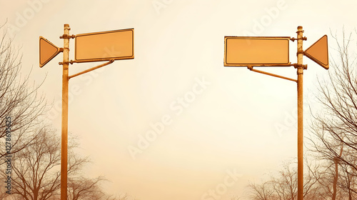 Blank Signposts Illustration