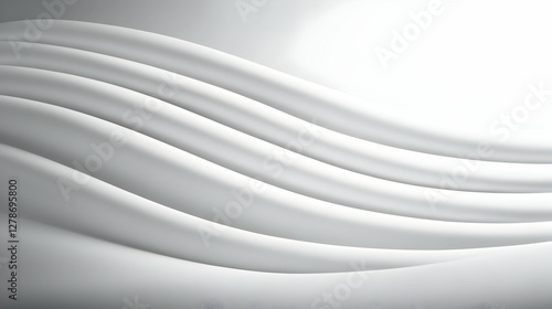 Abstract White Wave Backgro...