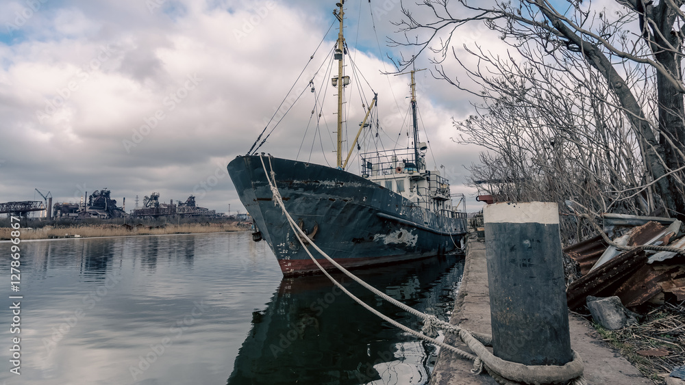 old ship ran aground in Ukraine old ship ran aground in Ukraine
