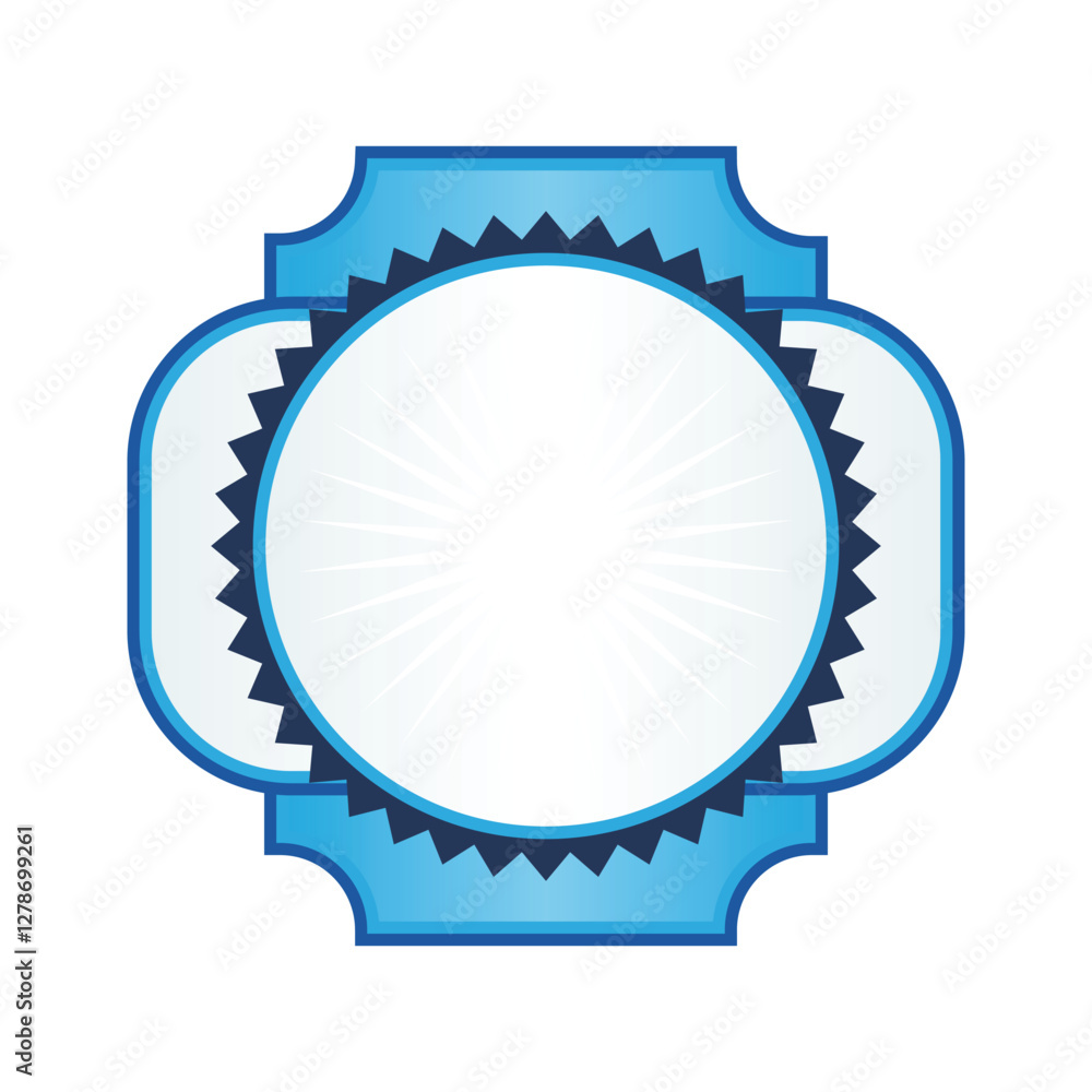 Badge abstract illustration. Winning award, prize or medal. Badge abstract illustration. Winning award, prize or medal.