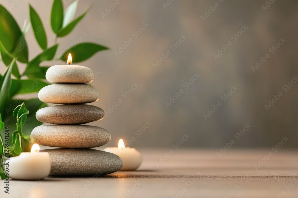 Peaceful wellness spa with candle-lit ambiance Peaceful wellness spa with candle-lit ambiance
