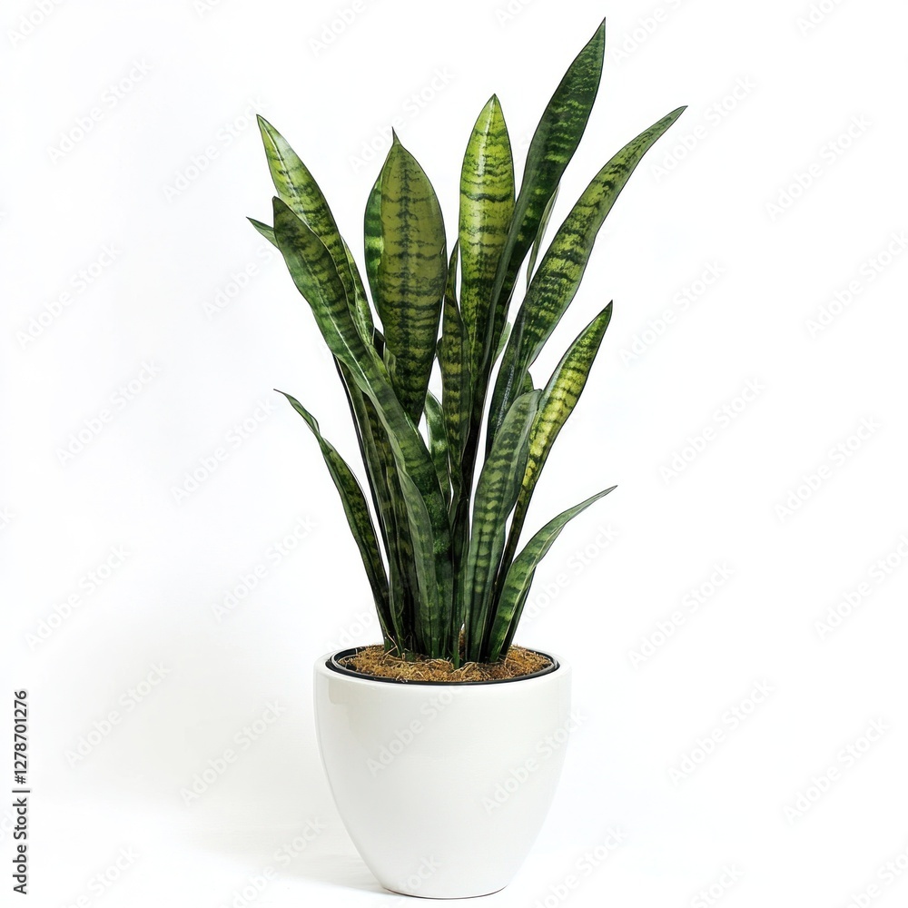 Snake Plant in White Pot Snake Plant in White Pot