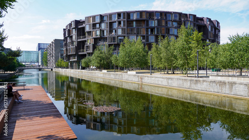 Famous Tietgen student residence Tietgenkollegiet of the University of Copenhagen,located in Ørestad
