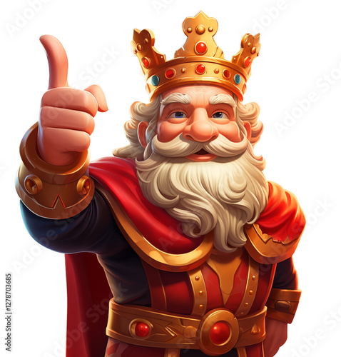 King 2D character game art 