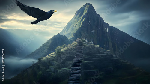 Majestic Mountain Illustrat...