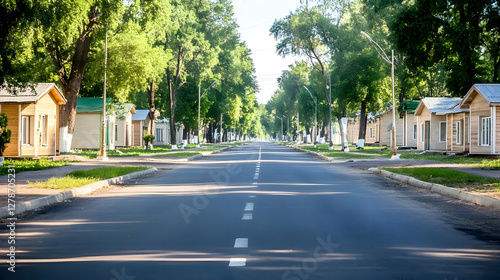 Summer Street View, Tree-Li...