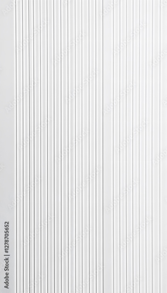 Obraz premium Abstract white wall panel with vertical lines pattern