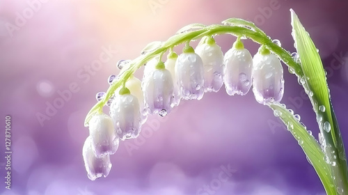Dew-Kissed Lily of the Vall...