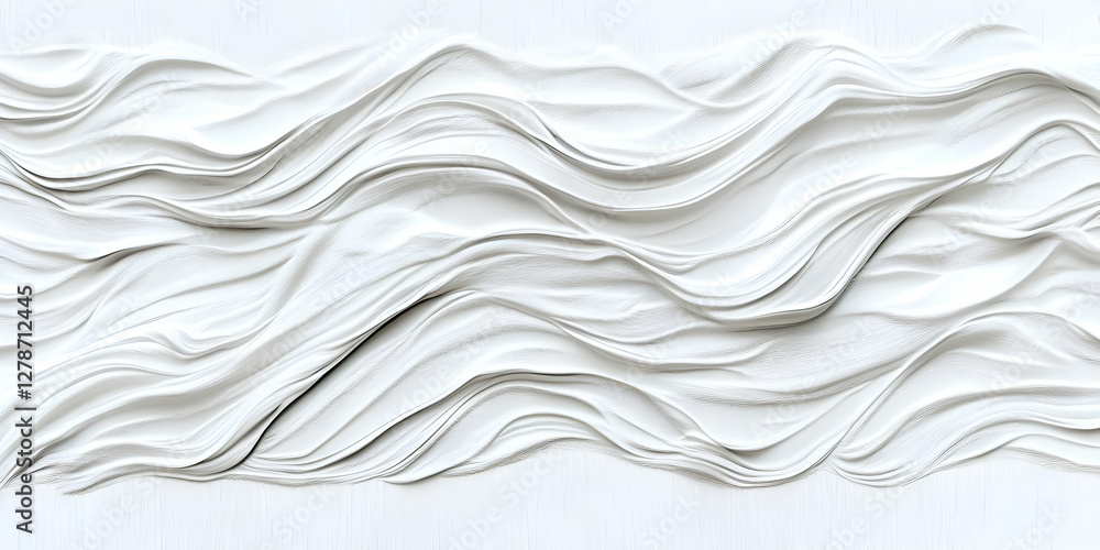 Abstract 3D White Wave Background Abstract 3D White Wave Background