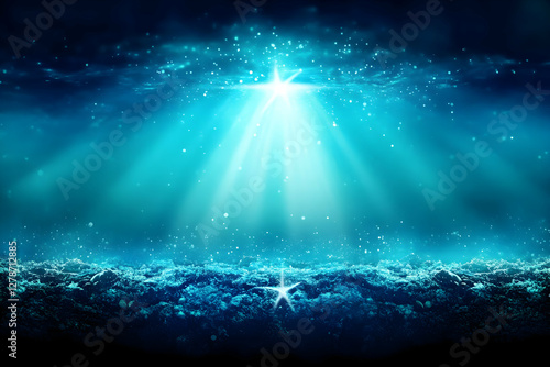 Ocean Depth Abstract Backgr...