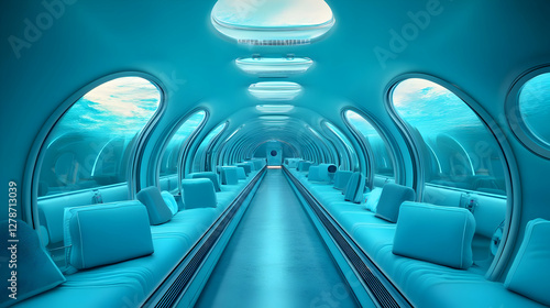 Undersea Vessel 3D Illustra...