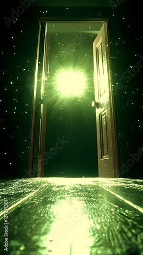 Glowing Doorway: Abstract 3...