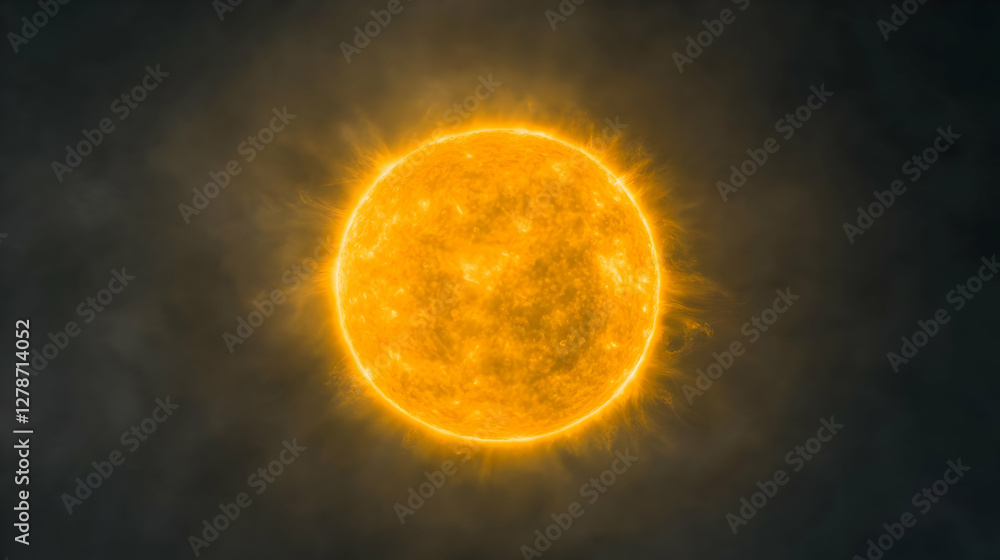 Obraz premium Glowing Sun Illustration