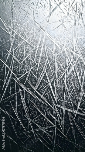 Abstract Ice Pattern Backgr...