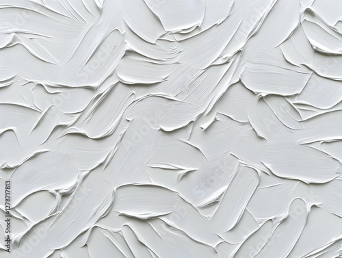 White Abstract Paint Textur...
