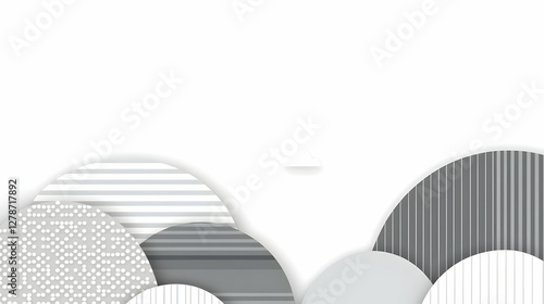 Abstract Grey Hills Illustr...
