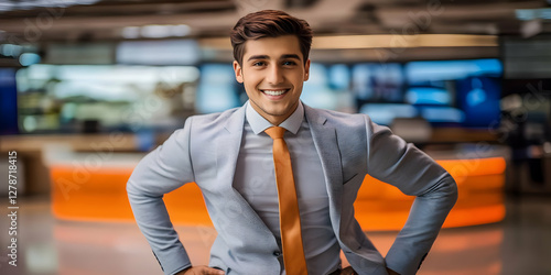 Smiling Businessman Portrai...