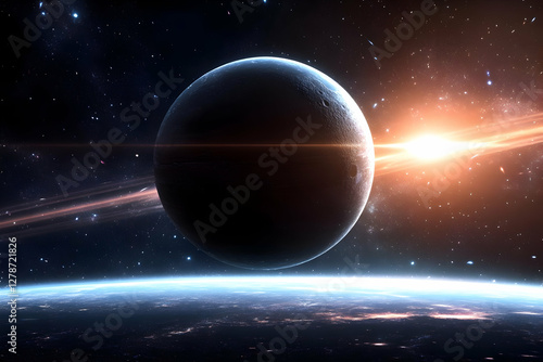 Cosmic Planet Illustration:...