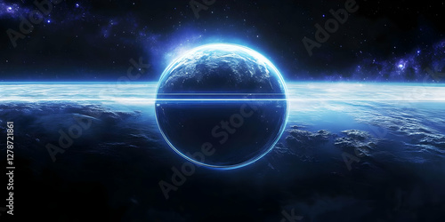 Glowing Planet Illustration