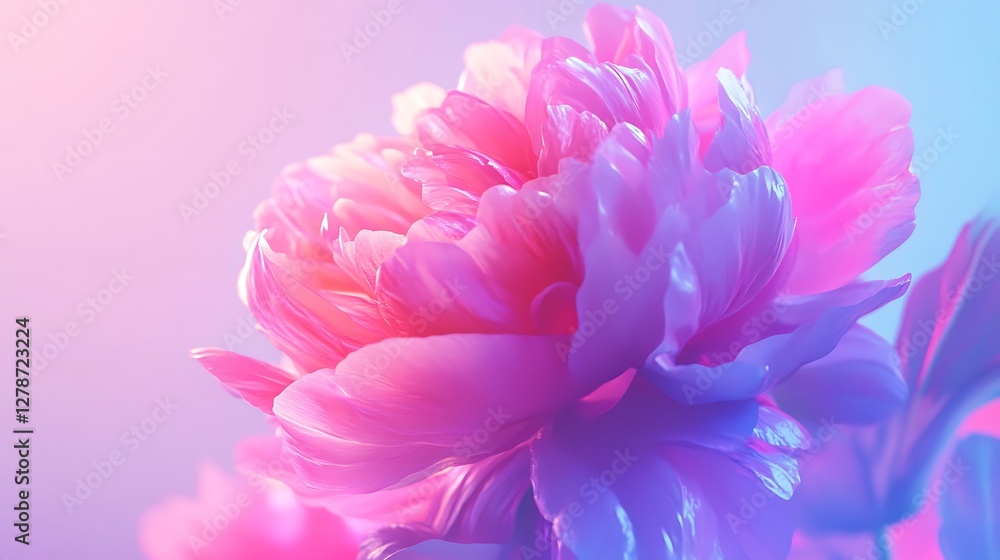 Fresh and Vibrant Peony Flower in Full Bloom Image Fresh and Vibrant Peony Flower in Full Bloom Image
