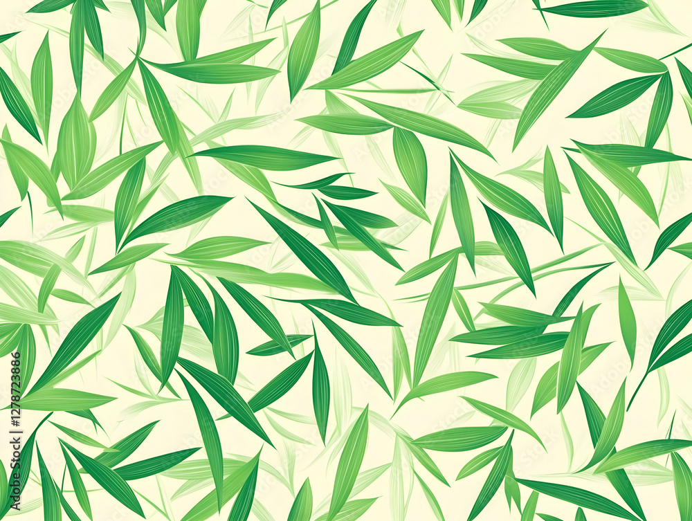 Naklejka premium Vibrant Green Leaf Illustration