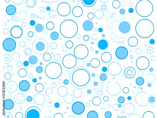 Blue Circle Abstract Backgr...