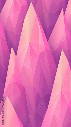 Pink Abstract Geometric Bac...