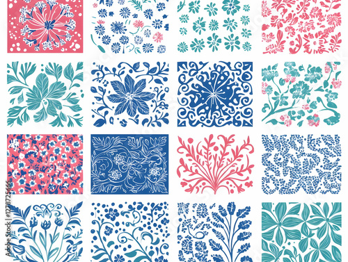 Floral Illustration Collage...