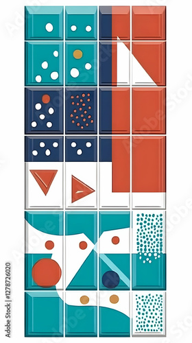 Abstract Tile Pattern Illus...