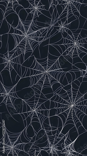 Dark Spiderweb Illustration...