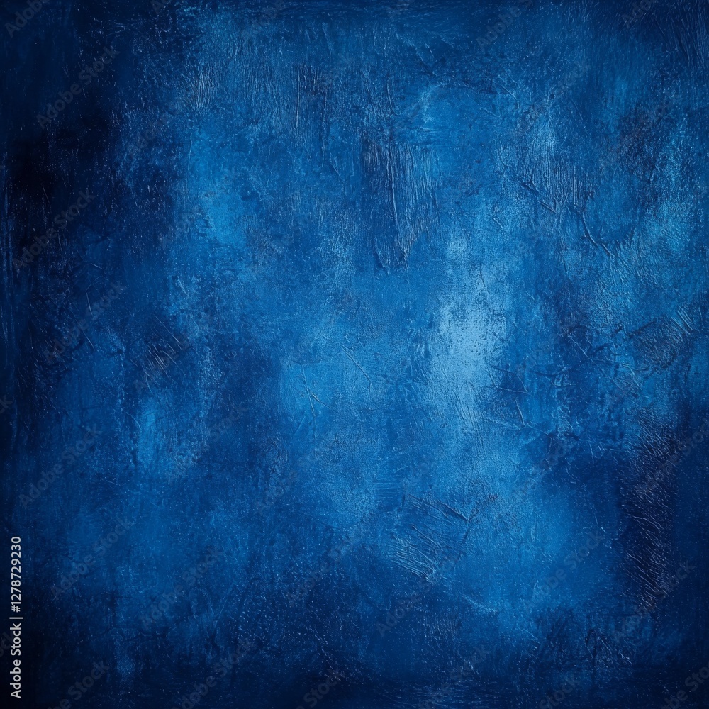 Naklejka premium Abstract Deep Blue Texture with Dark Edges, Creating a Dramatic and Artistic Backdrop