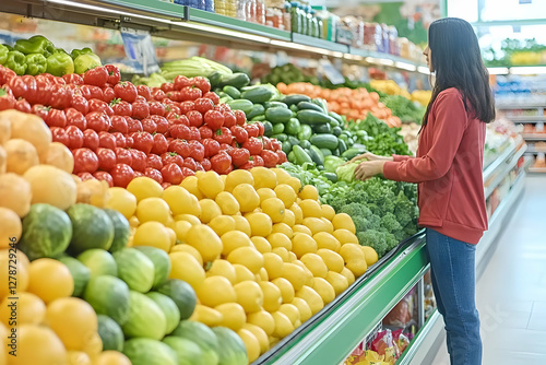 Grocery Store Produce Photo...