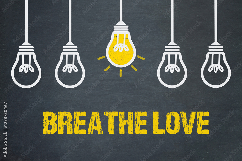 Fototapeta premium Breathe Love 
