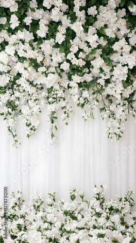 Elegant White Floral Weddin...