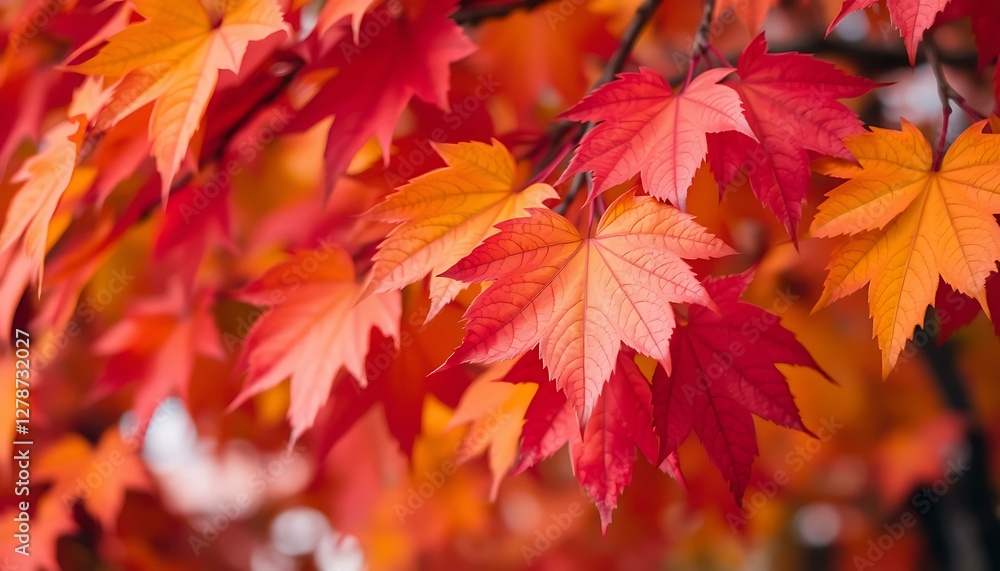 Stunning Autumn Maple Leaves: Vibrant Red & Orange Fall Foliage Stunning Autumn Maple Leaves: Vibrant Red & Orange Fall Foliage