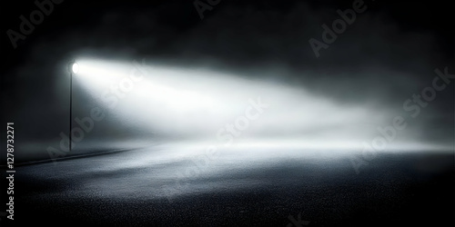 Foggy Night Light Illustration
