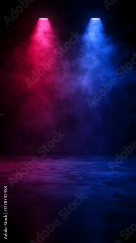 Abstract Background Red Blu...