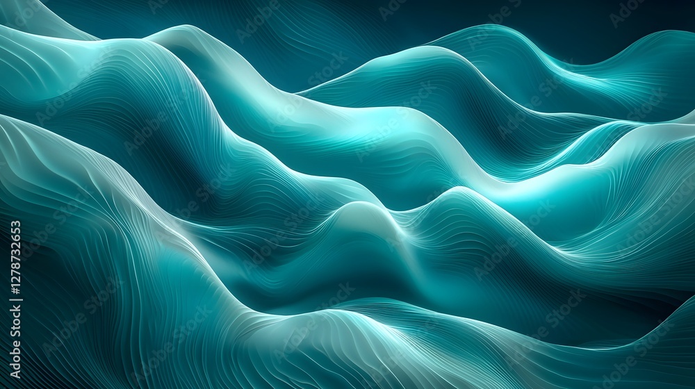 Obraz premium Minimalist Organic Water Ripple Gradient Textures for Wellness and Nature Branding