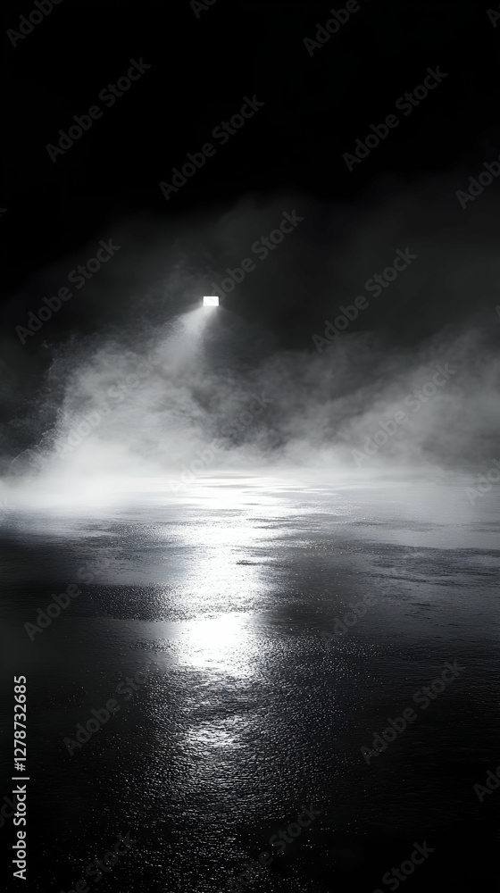 Naklejka premium Dark Water Abstract Background Illustration