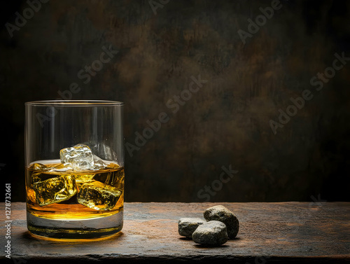 Whiskey Drink with Ice, Rus...