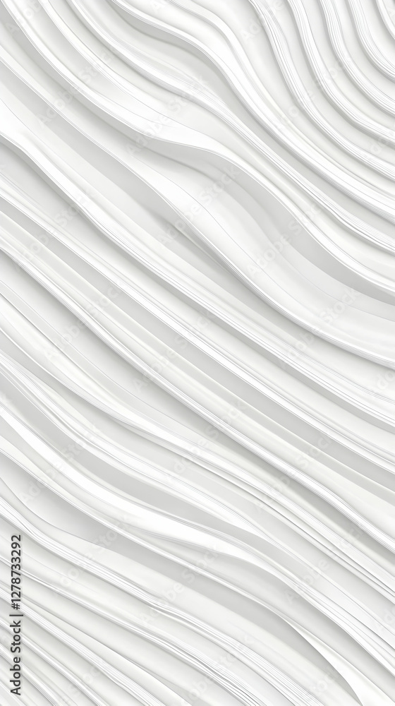 White Abstract 3D Wave Background White Abstract 3D Wave Background