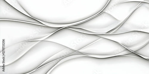 Abstract White Wave Backgro...