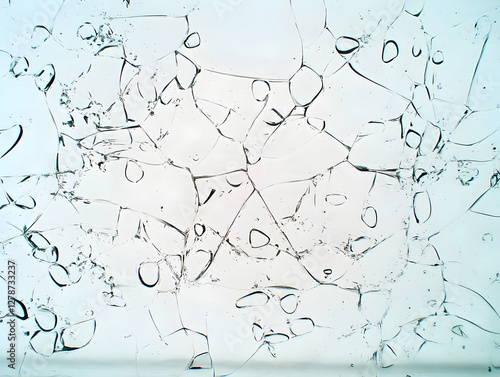 Abstract Shattered Glass Il...