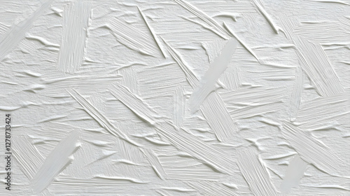 White Impasto Abstract Pain...