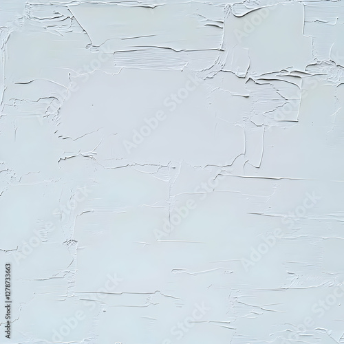 Abstract Light Grey Impasto...