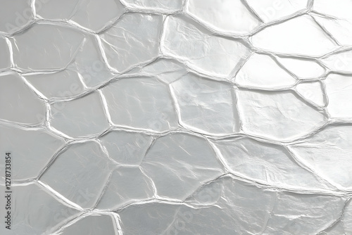 Abstract Silver Foil Backgr...
